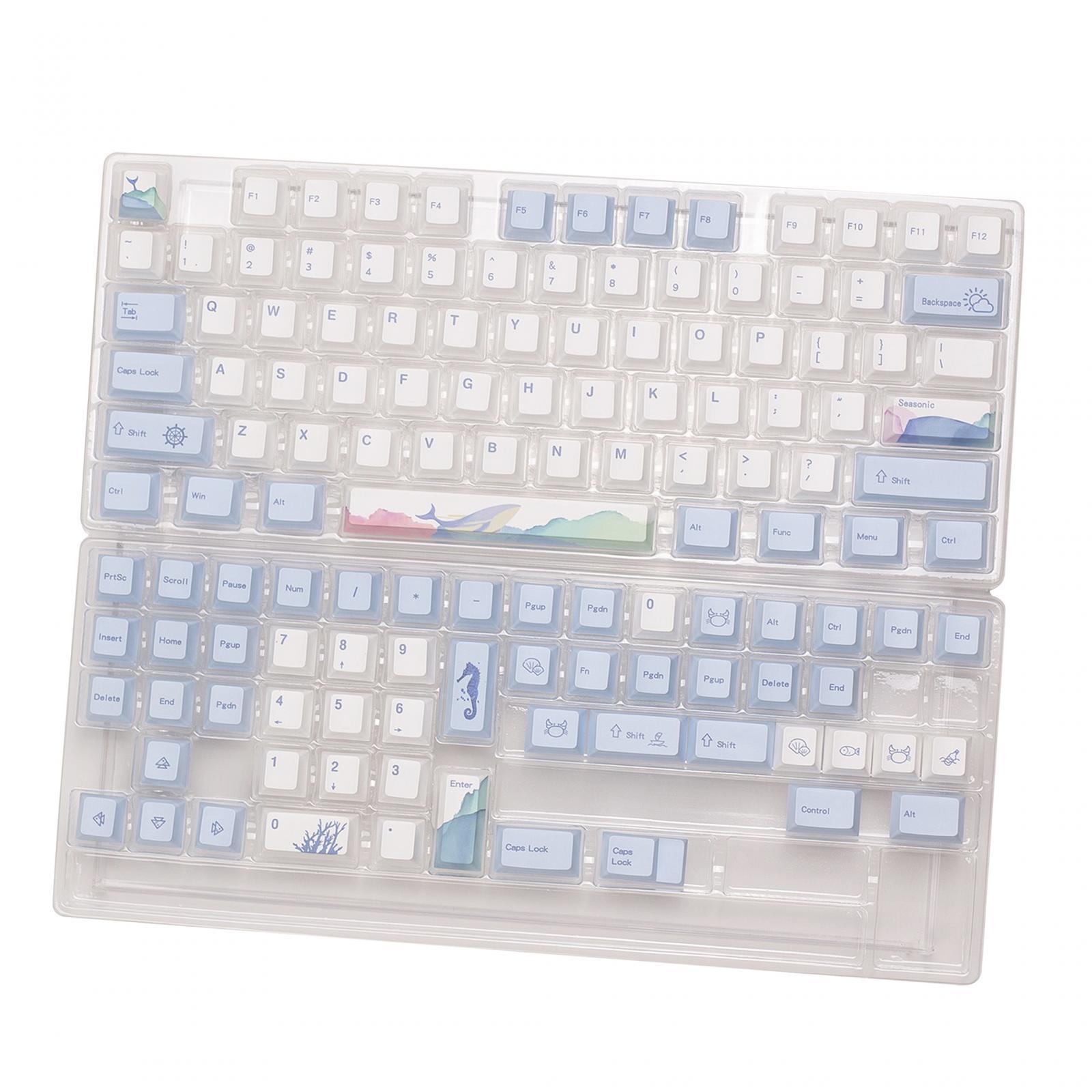 129 Keys PBT Keycaps Set Durable Theme for Mechanical Keyboards