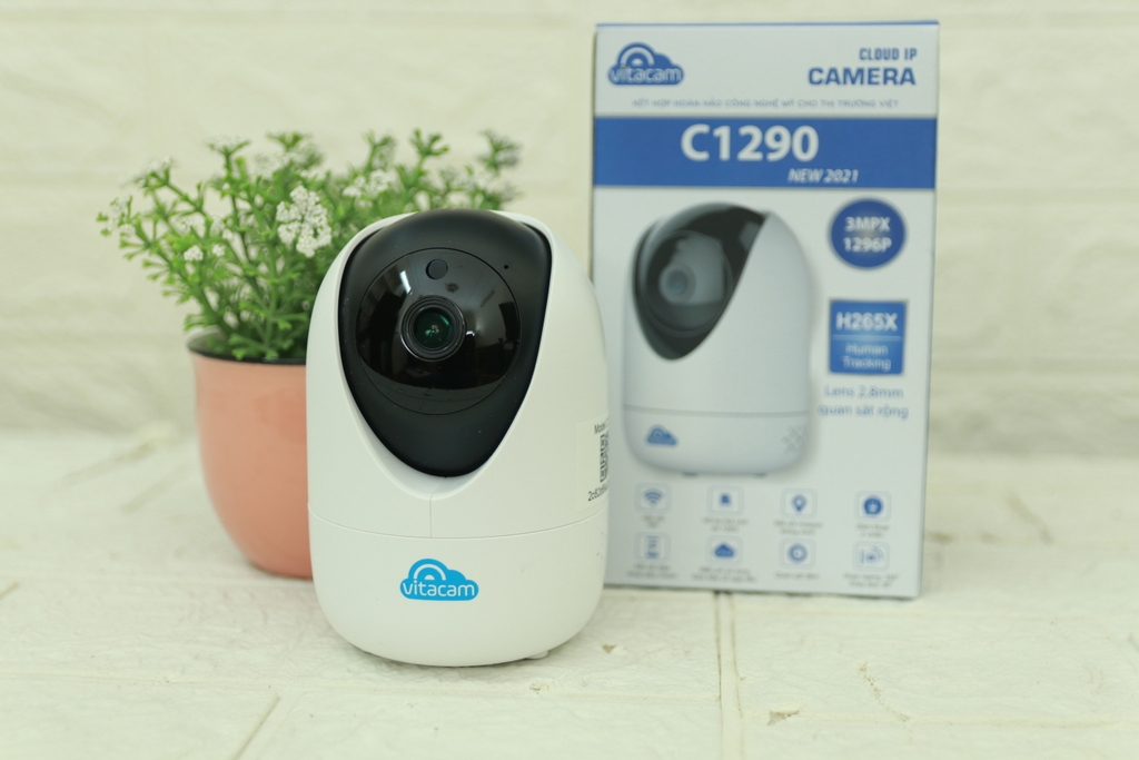 CAMERA IP VITACAM C1290 PRO - 3.0MPX ULTRA HD ,GÓC SIÊU RỘNG ,XOAY 360