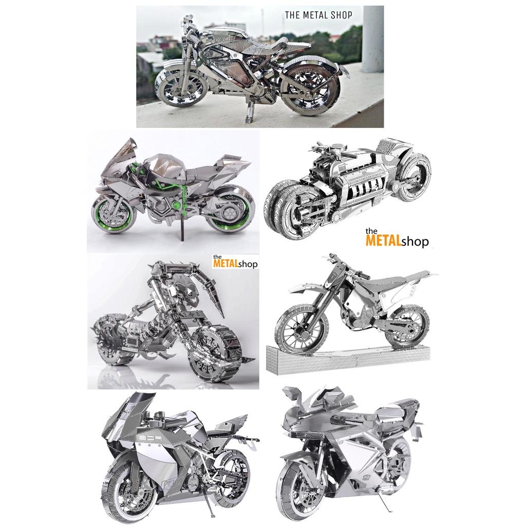 Mô Hình Lắp Ráp kim loại 3d xe máy