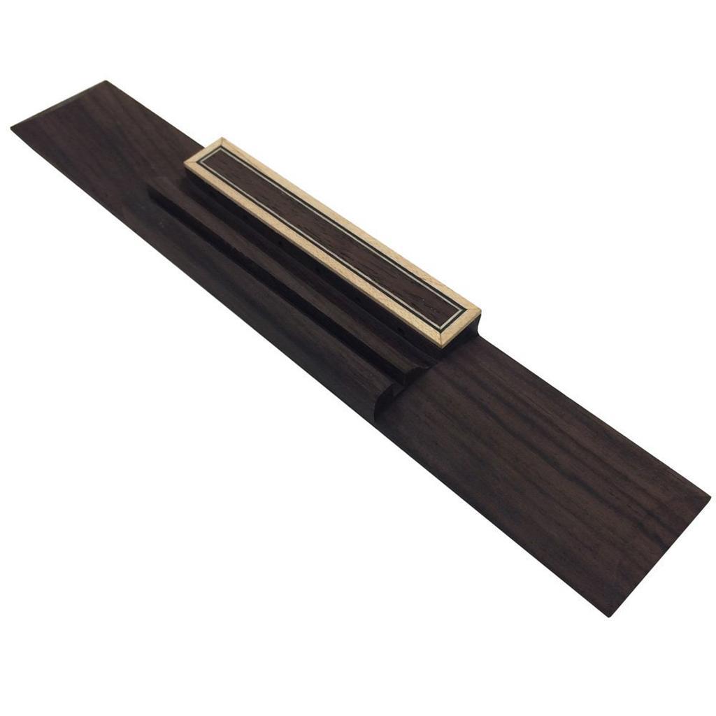 Rosewood Bridge Bone Slotted Saddle Nut for Guitar Instrument Accs