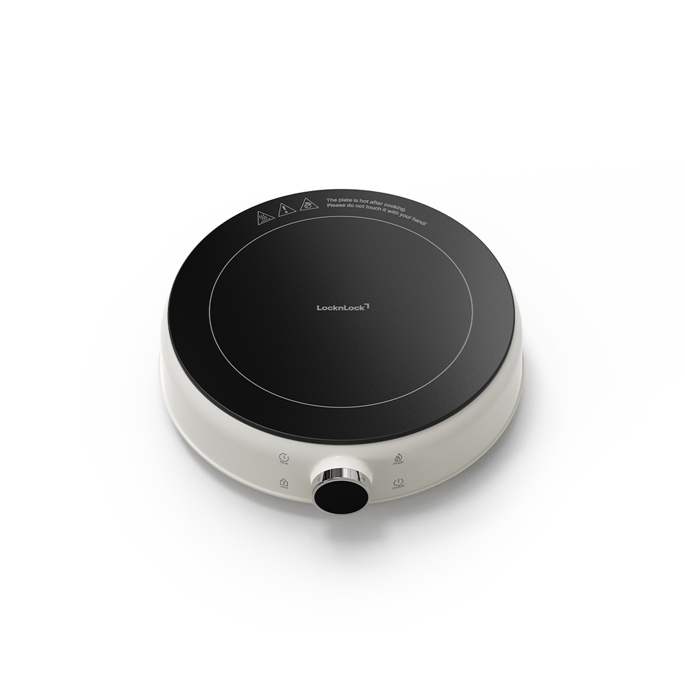 Bếp Điện Từ Mini LocknLock Mini Induction Cooker EJI126IVY 1500W, Hàng Chính Hãng - JoyMall (dùng cho nồi chảo có đường kính từ 17cm đến 20cm)