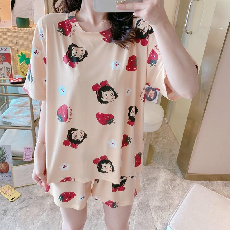 Bộ mặc nhà cộc tay họa tiết hoạt hình dễ thương