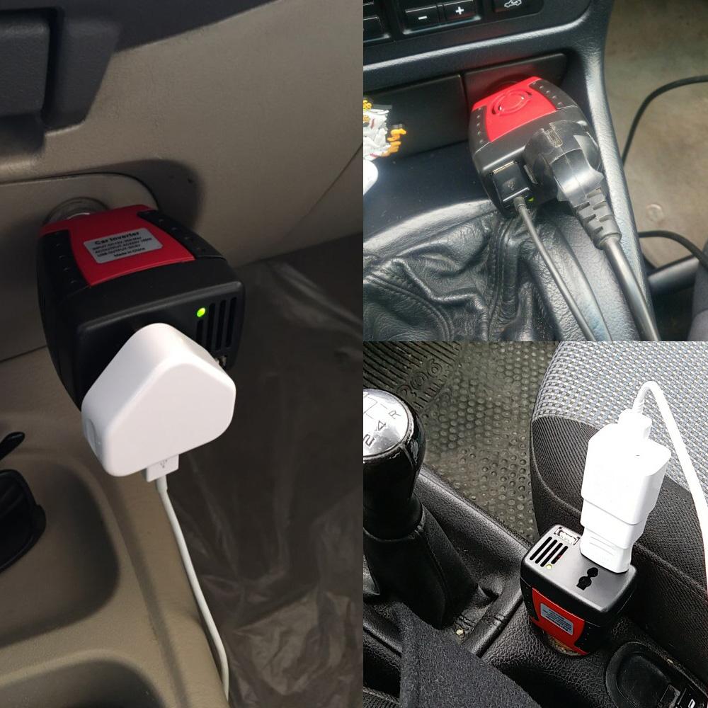 150W DC 12V to AC 110V Inverter Auto Voltage Converter Car Power Inverter Adapter with Cigarette Lighter