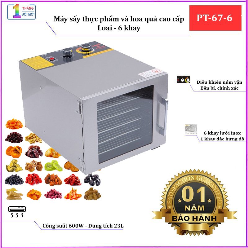 Máy sấy thực phẩm và hoa quả 6 khay FD-06