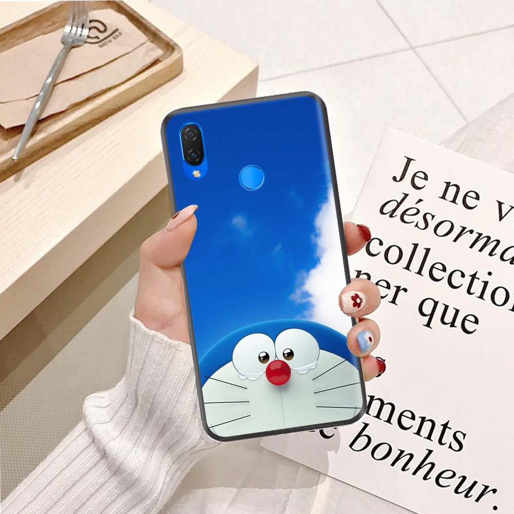 Ốp lưng điện thoại Huawei Nova 3i viền silicon dẻo TPU  hình Doremon Nhảy Múa - Hàng chính hãng