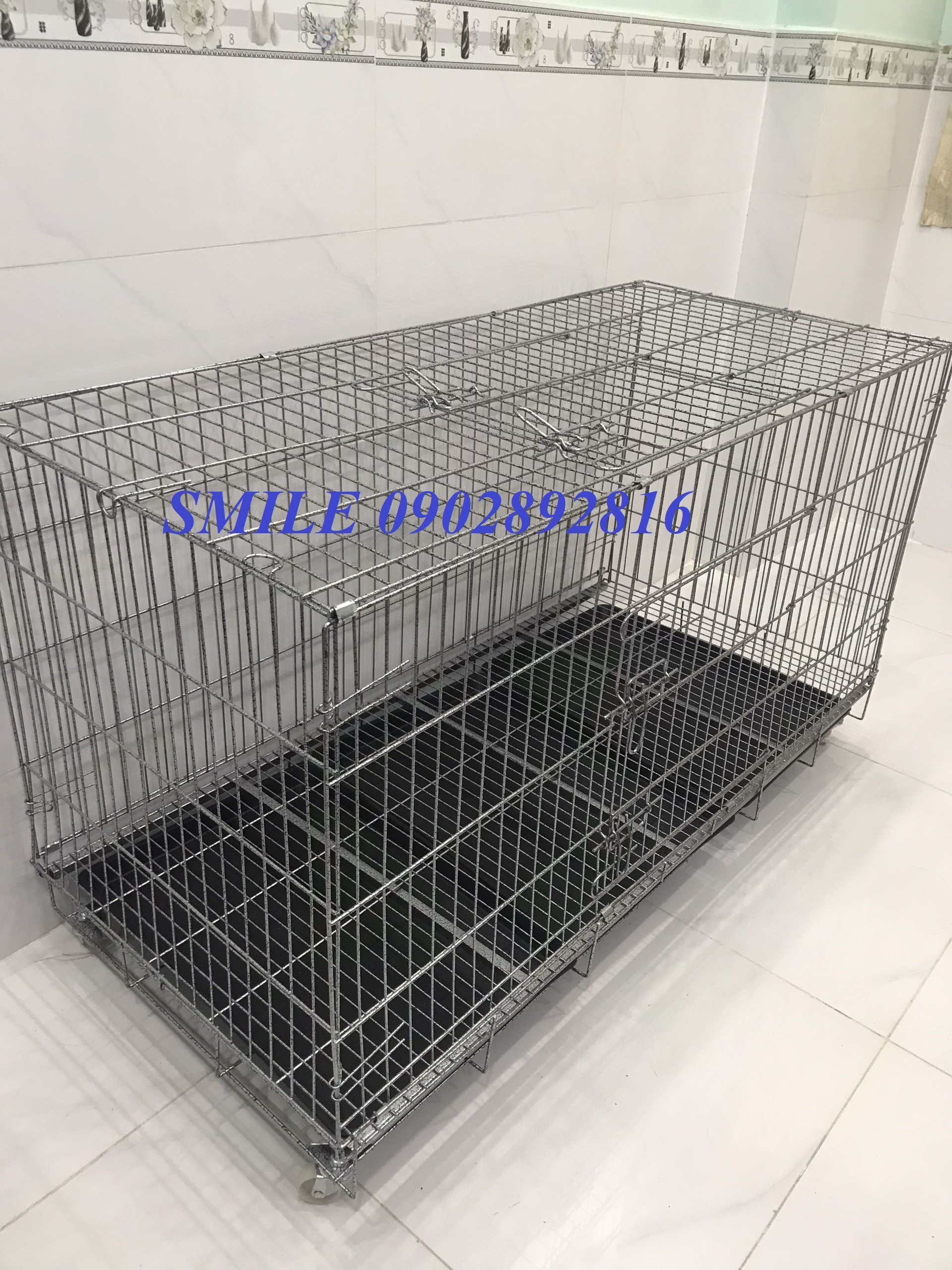 CHUỒNG CHÓ SIZE LỚN 1MX60X70CM GẤP GỌN TIỆN LỢI DÀNH CHO PET LỚN