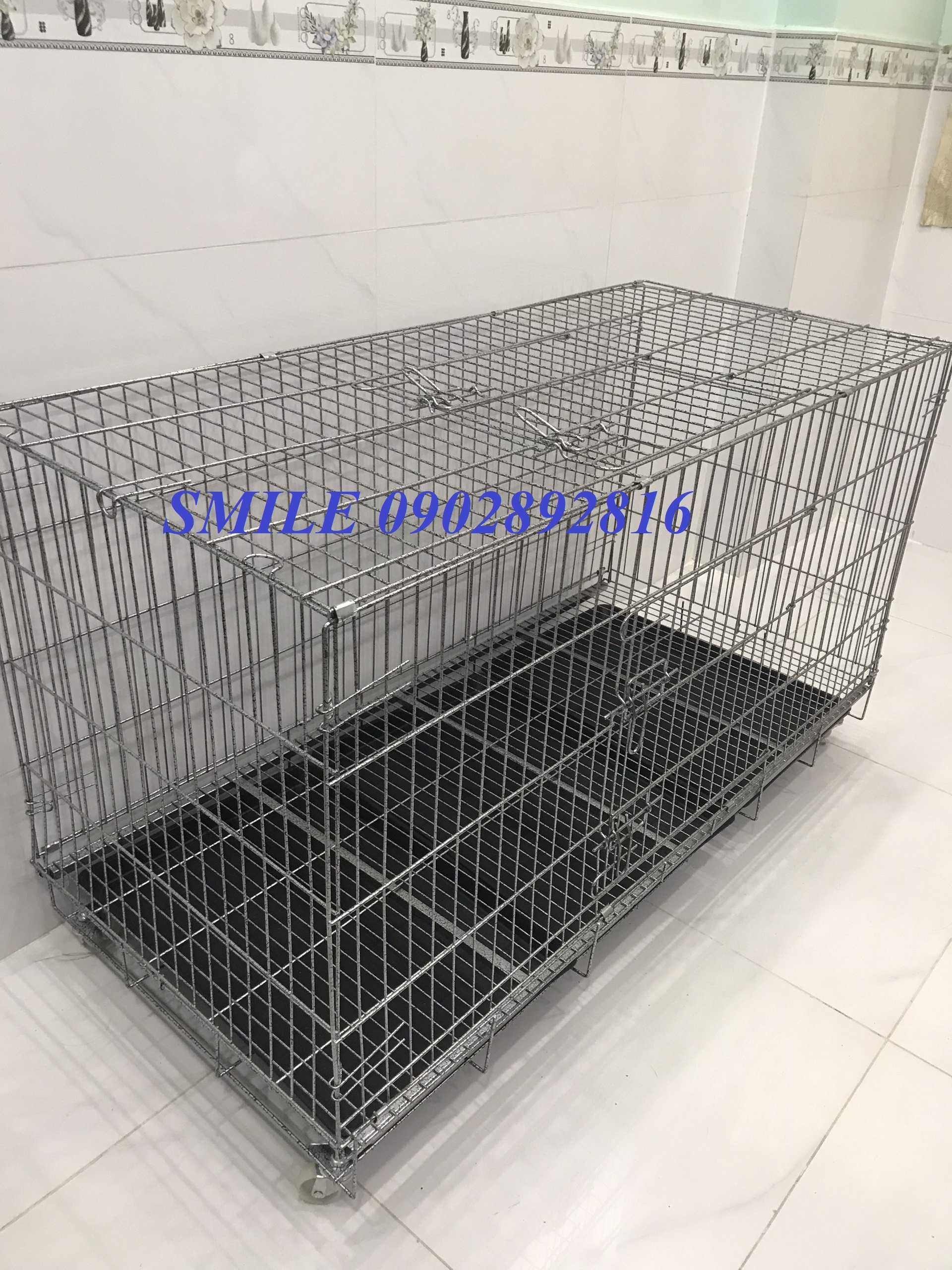 [CÓ BỎ SỈ] CHUỒNG CHÓ SIZE LỚN 1MX60X70CM GẤP GỌN TIỆN LỢI DÀNH CHO PET LỚN