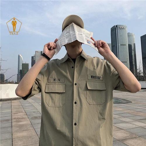Áo Sơ Mi Nam Nữ Unisex TRAZ Basic Chất Kaki Cao Cấp Form Rộng Cực Đẹp Khoác Ngoài