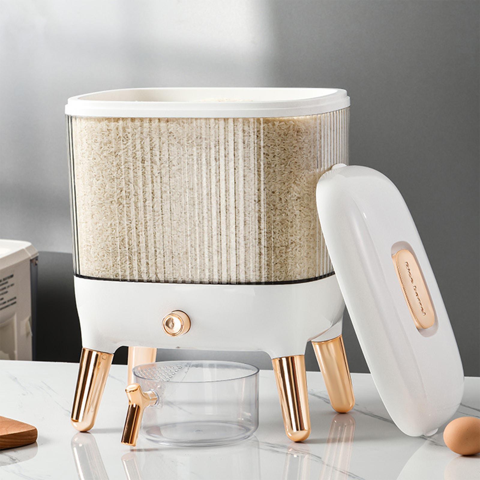 Large Capacity Rice Storage Container Insect-Proof Rice Bucket for Household