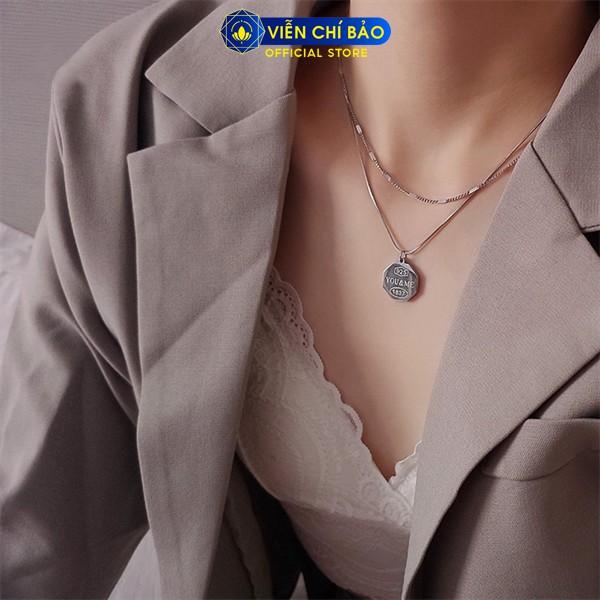 Dây chuyền bạc nữ You &amp; Me chất liệu bạc Thái 925 thời trang phụ kiện trang sức nữ thương hiệu Viễn Chí Bảo D000182