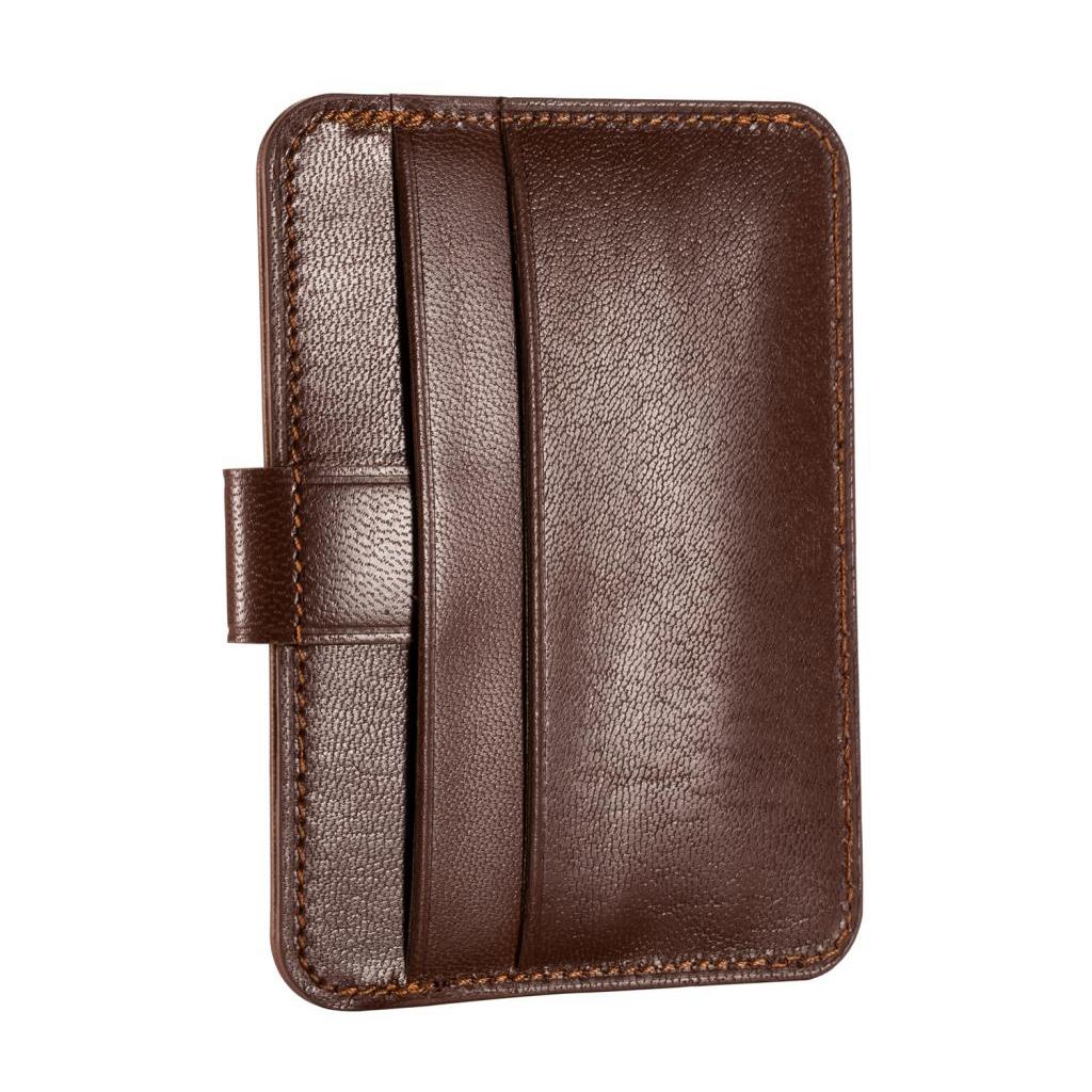 Mens Luxury Quality Suede Real Leather Credit Card ID Holder Wallet Purse Gift for Him