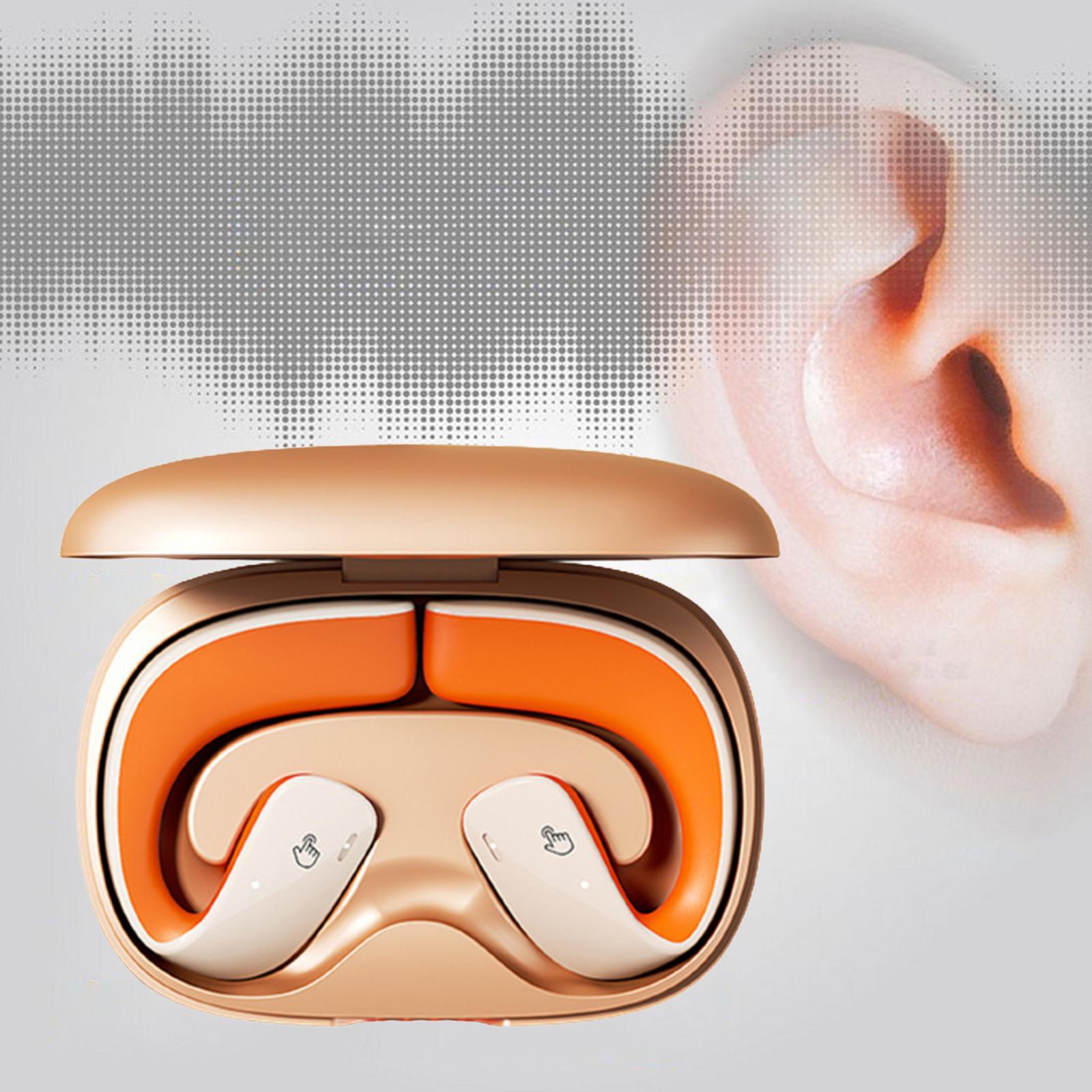 Wireless Clip on Headphones Touch Control V5.3 Earphones for Outdoor Workout