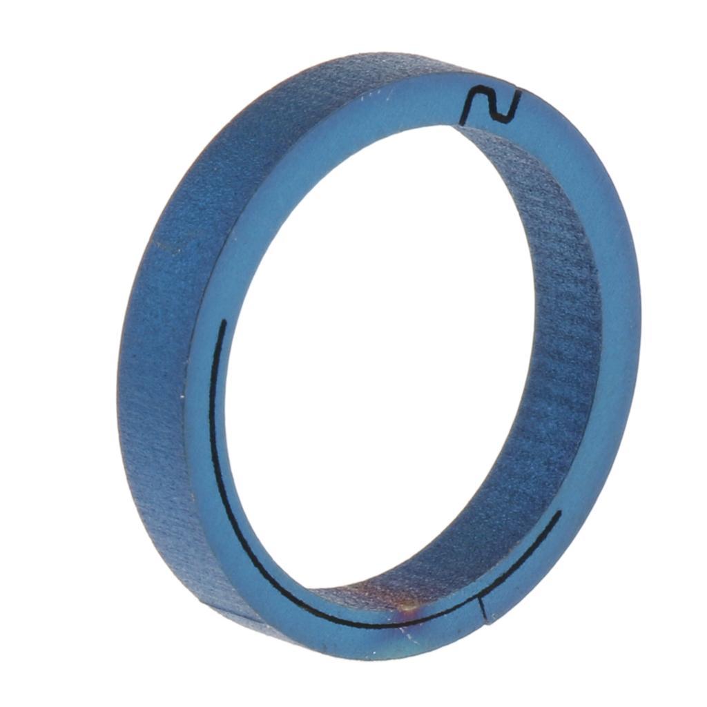 3pcs Titanium Ring Buckle Keychain Carabiner Round Snap Hook Open Clip