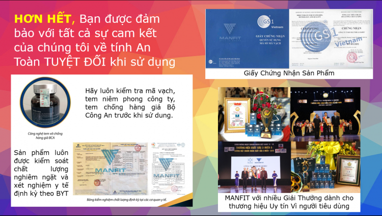 Bạn được cam kết về sự an toàn, rõ ràng và minh bạch của sản phẩm