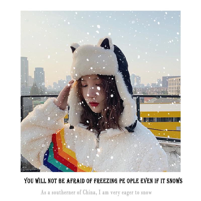 K79 Nữ Nón Mùa Đông HaTt Ushanka Mũ Dành Cho Nữ Làm Dày Lạnh Bộ Đội Mũ Ấm Áp Chắn Gió Nón Mũ Ấm Áp Phi Công nón Nón Earflaps
