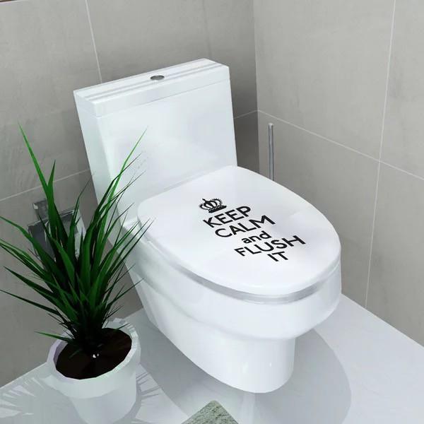 Decal trang trí Toilet - Chữ Tiếng Anh