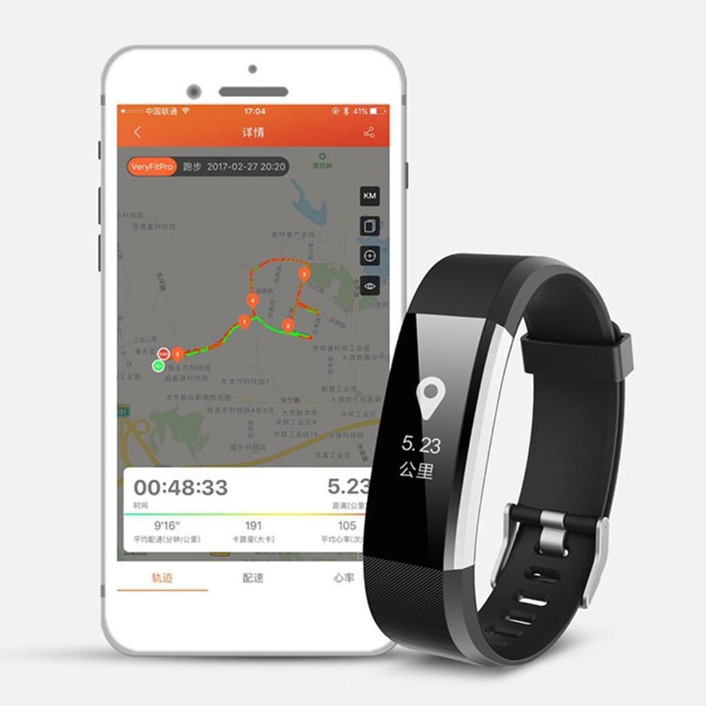 Bluetooth Smart Watch Heart Rate Blood Pressure Monitor Bracelet
