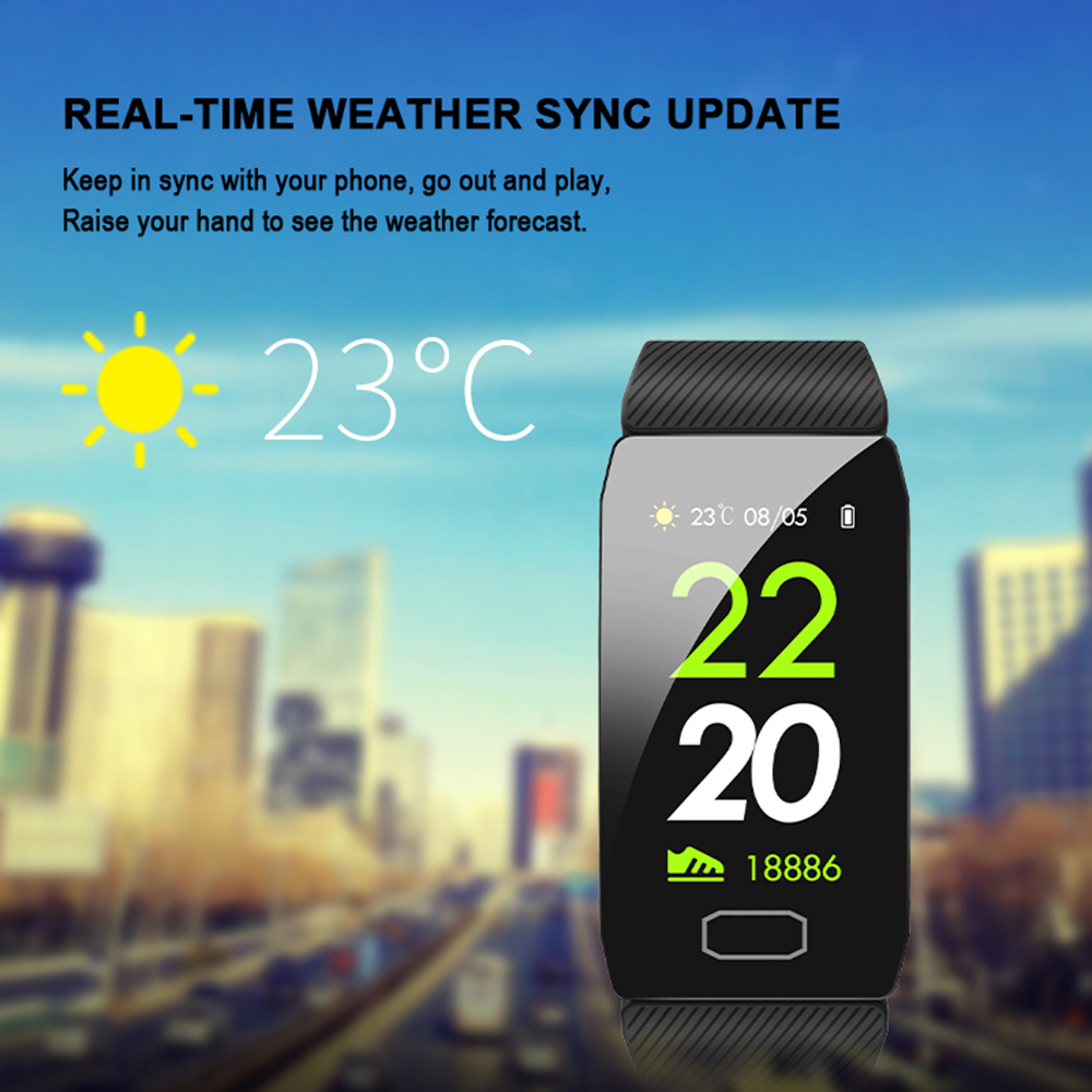 Vòng đeo tay thông minh Q1 1.14 inch phiên bản BT4.0 chống nước IP67,Phù hợp với IOS 8.4 trở lên hoặc Android 4.4 trở lên