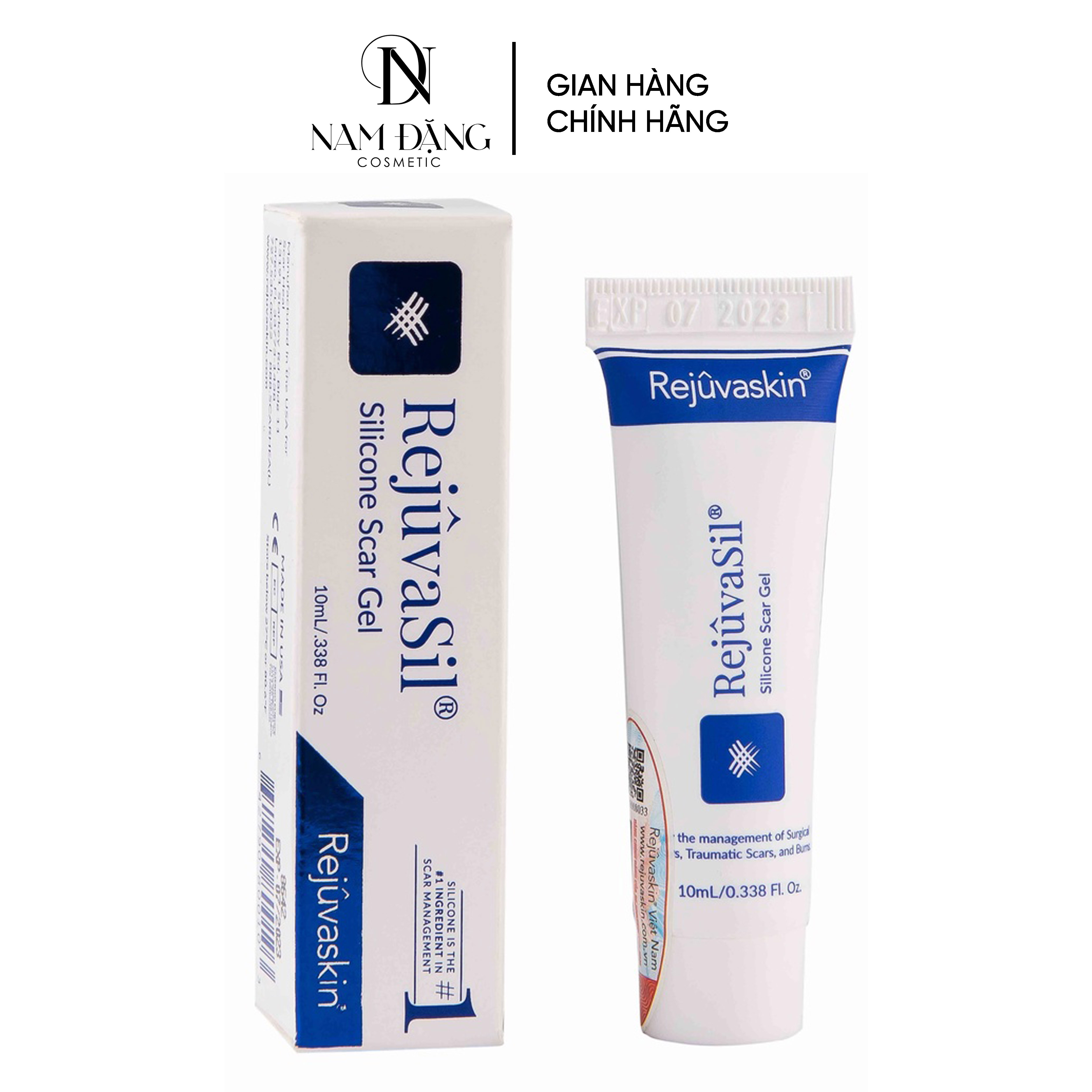 Kem Làm Mờ Sẹo Lồi, Phì Đại, Phẫu Thuật Rejuvasil 10ml