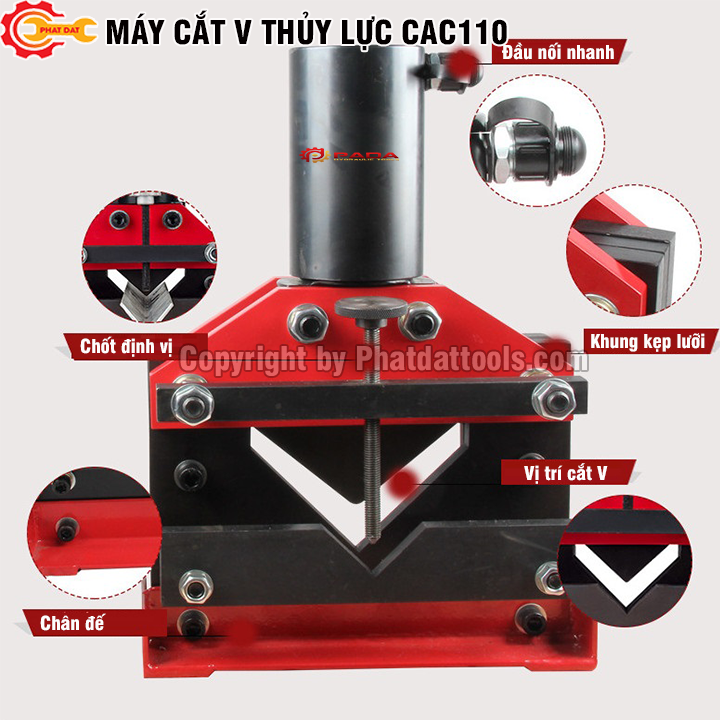 Máy cắt sắt V thủy lực CAC100