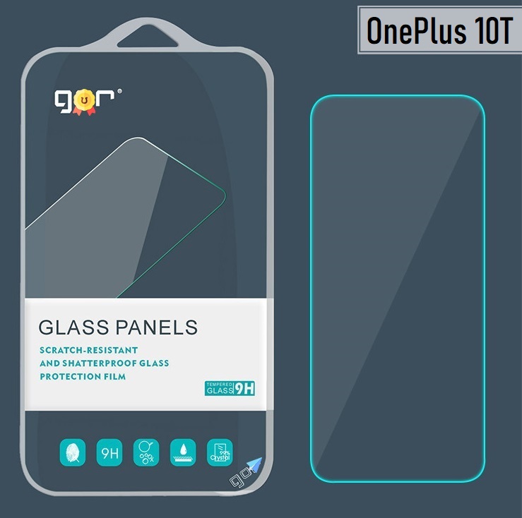 Bộ 2 Kính Cường Lực Gor cho Oneplus 10T/ Oneplus ACE Pro Trong Suốt, Không Viền Đen 9H Vát 2.5D - Hàng nhập khẩu