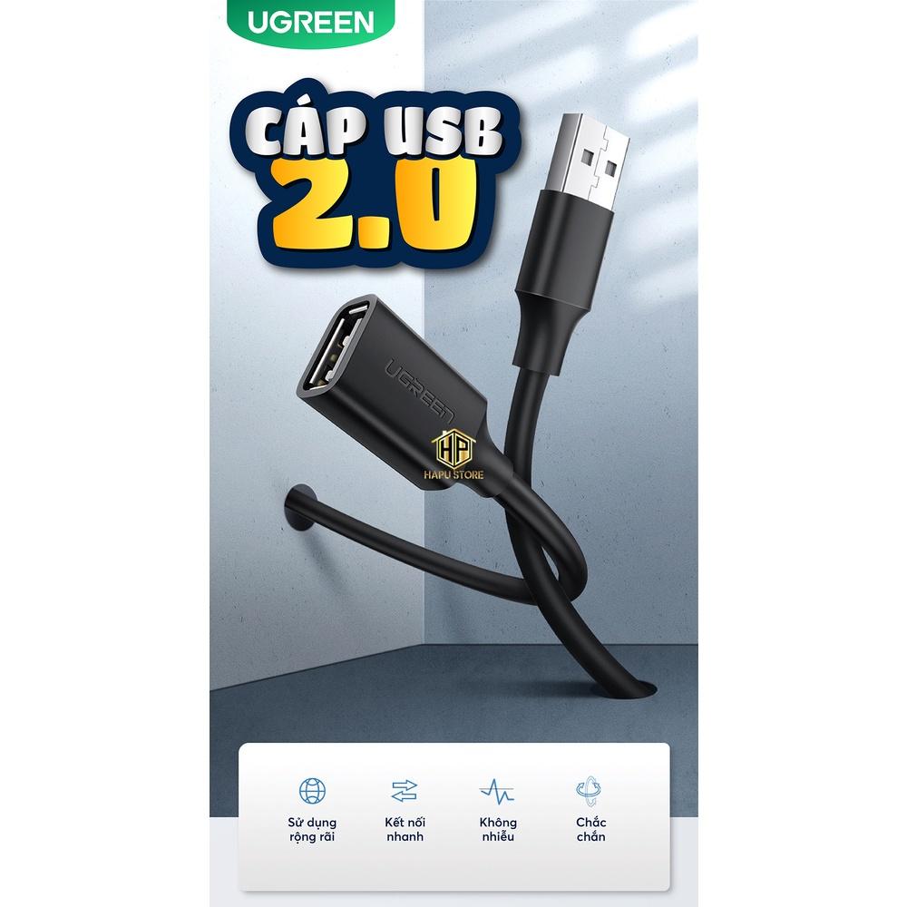 Cáp nối dài USB 2.0 cao cấp Ugreen 10313 10314 10315 10316 10317 10318 chính hãng - Hàng Chính Hãng