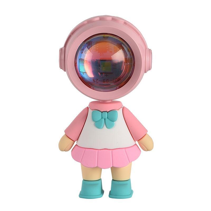 Đèn Ngủ Hình Robot Chiếu Hoàng Hôn 7 Màu RGB Độc Đáo