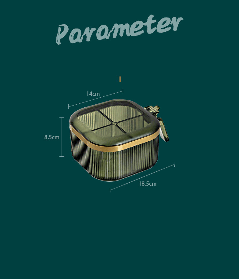 Hộp đựng gia vị chia ngăn tiện lợi
