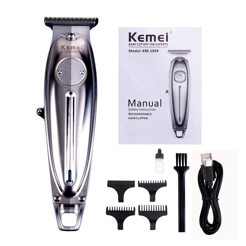 Tông đơ cắt tóc bấm viền Kemei KM-1949