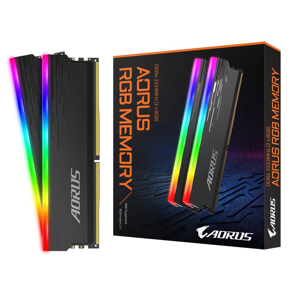 Ram GIGABYTE AORUS RGB Memory DDR4 16GB (2x8GB) 3333MHz (GP-ARS16G33) - Hàng Chính Hãng BH36T Viễn Sơn