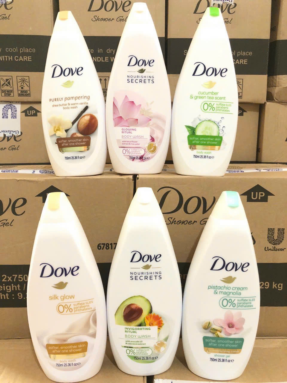 Sữa tắm Dove Body Wash 500ml-đức( không xuất hóa đơn đỏ ) - butter&amp;vanila