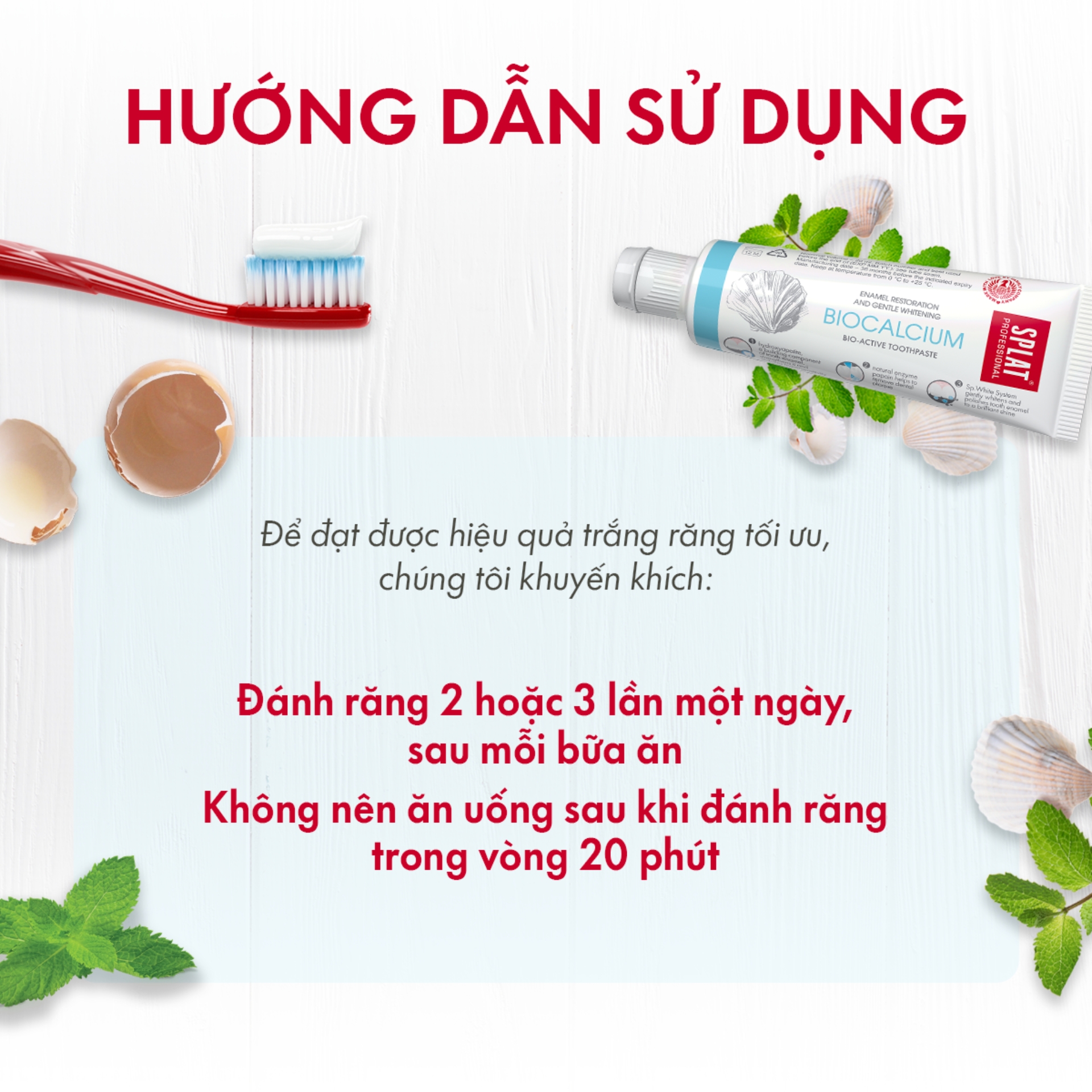 Kem Đánh Răng SPLAT Biocalcium Professional series Bảo Vệ Răng Toàn Diện An Toàn, Hiệu Quả Dung Tích 20ml