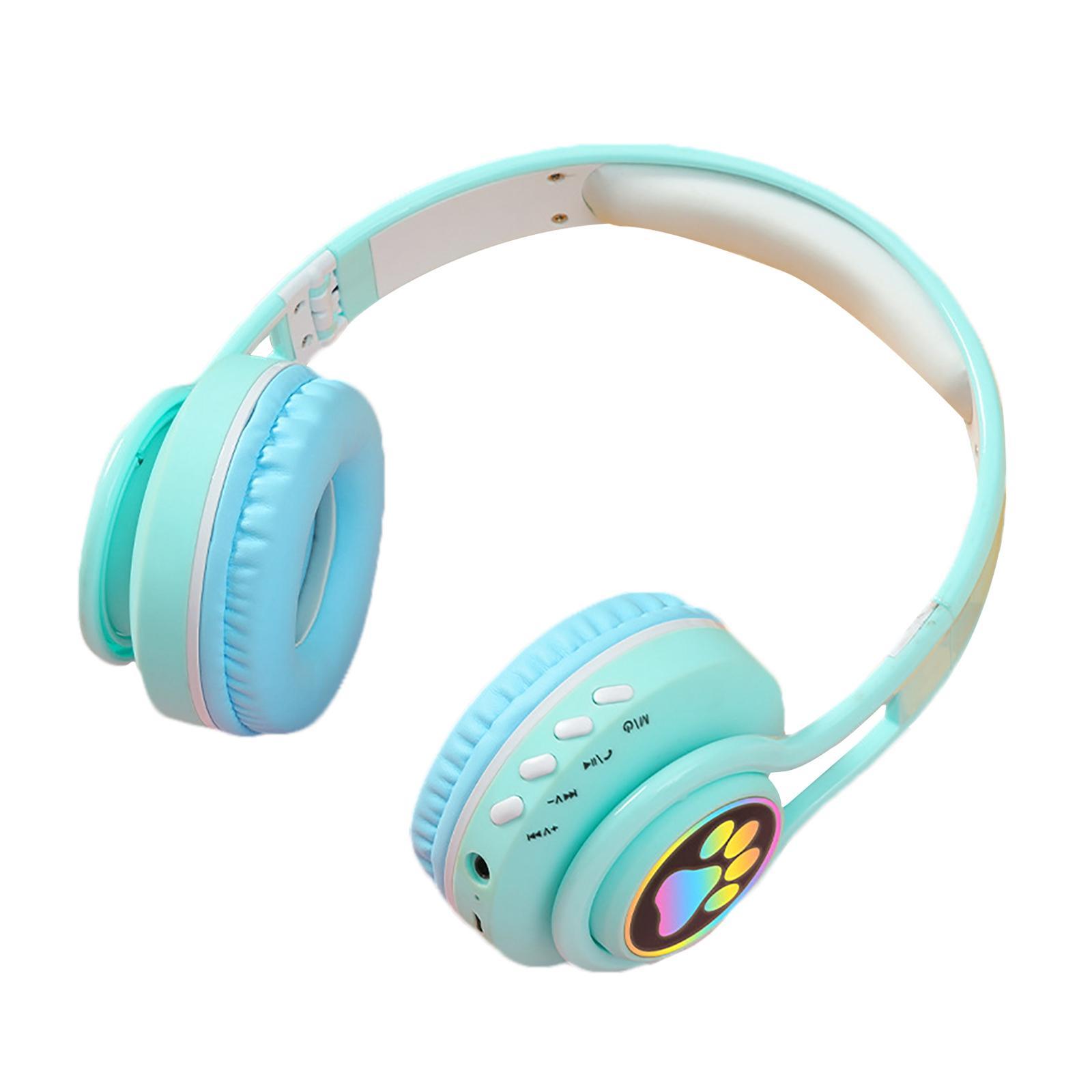 Blesiya Wireless Headphones Over-Ear Foldable Kids Headset Home AUX FM
