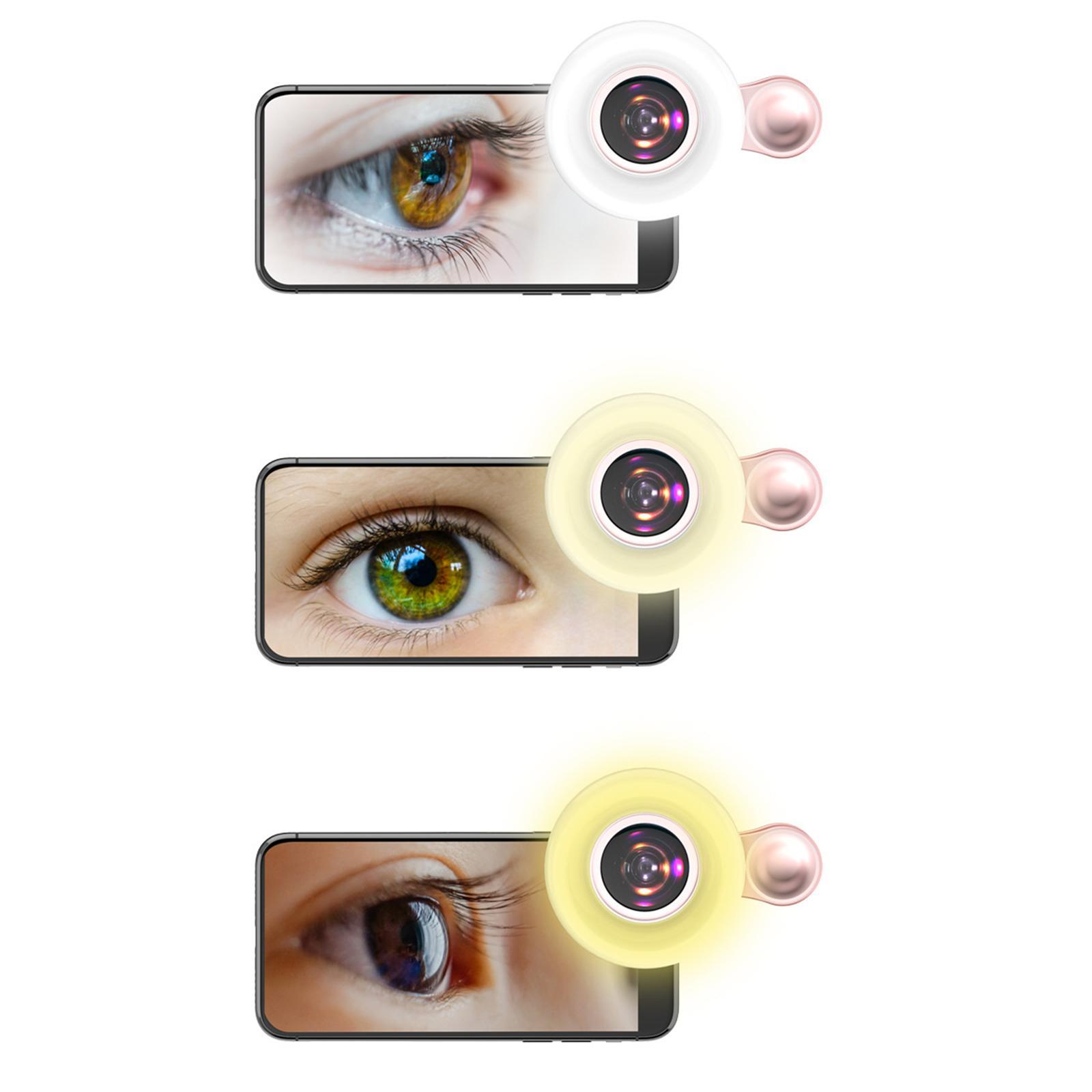 Mobile Phone Fill Light 15x Macro Lens Mini 53 LED for Android Photography