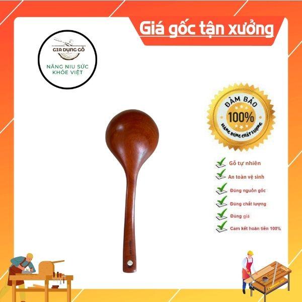 Muỗng/muôi canh cán cong gỗ nhãn tự nhiên xuất Hàn.Nhật ,Châu Âu - ĐỒ DÙNG NHÀ BẾP 68