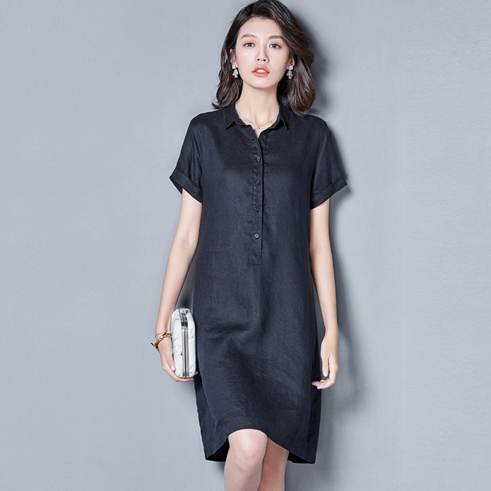 Hình ảnh Đầm suông công sở cổ đức 2 túi sườn LAHstore, thời trang trẻ, phong cách Hàn