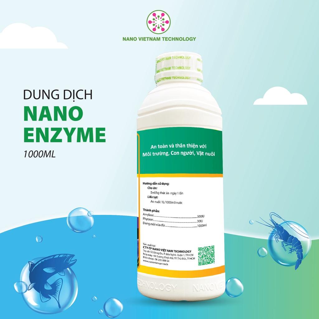 Nano Enzyme VN Tech Tăng Cường Khả Năng Hấp Thu Dưỡng Chất Cho Tôm, Cá, Động Vật Thuỷ Sinh 1000ml