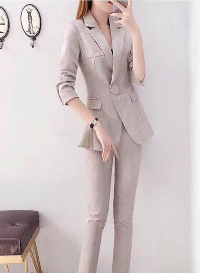 Set Vest Phối Nút Thời Trang