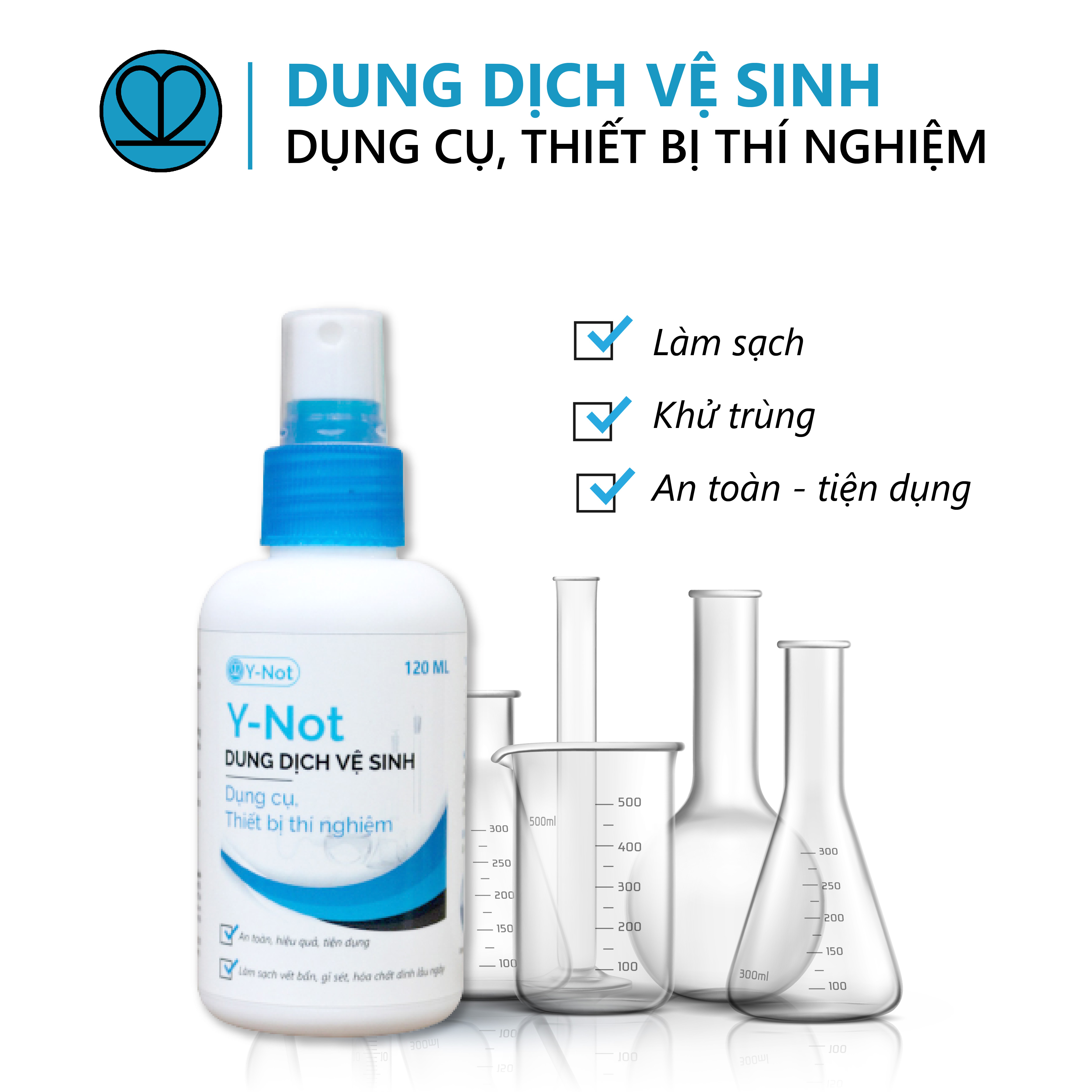 Dung dịch vệ sinh dụng cụ, thiết bị thí nghiệm Y-Not 120ml | tẩy sạch canxi và magie | làm sáng bóng bề mặt kim loại