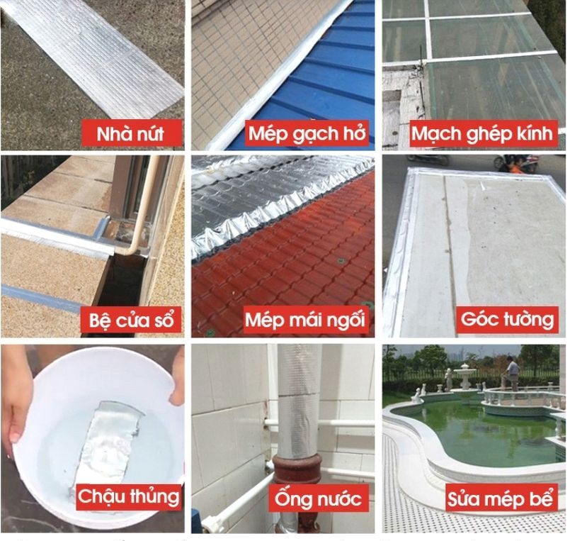 Cuộn băng keo chống thấm đa năng, kích thước dài 5m x bề rộng 5cm