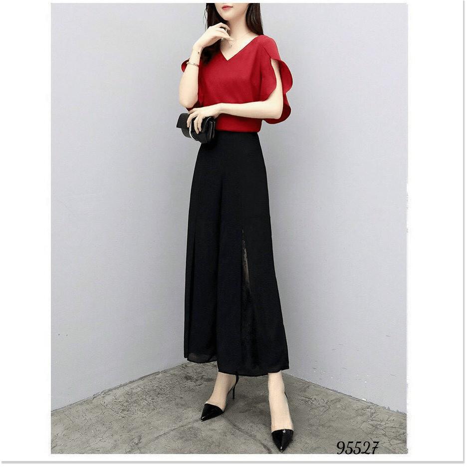 SET COTTON LẠNH,QUẦN CÓ DÂY KÉO,THIẾT KẾ HỌA TIẾT TRƠN NHƯNG KHÔNG KÉM PHẦN SANG TRỌNG THỜI TRANG KING STORE