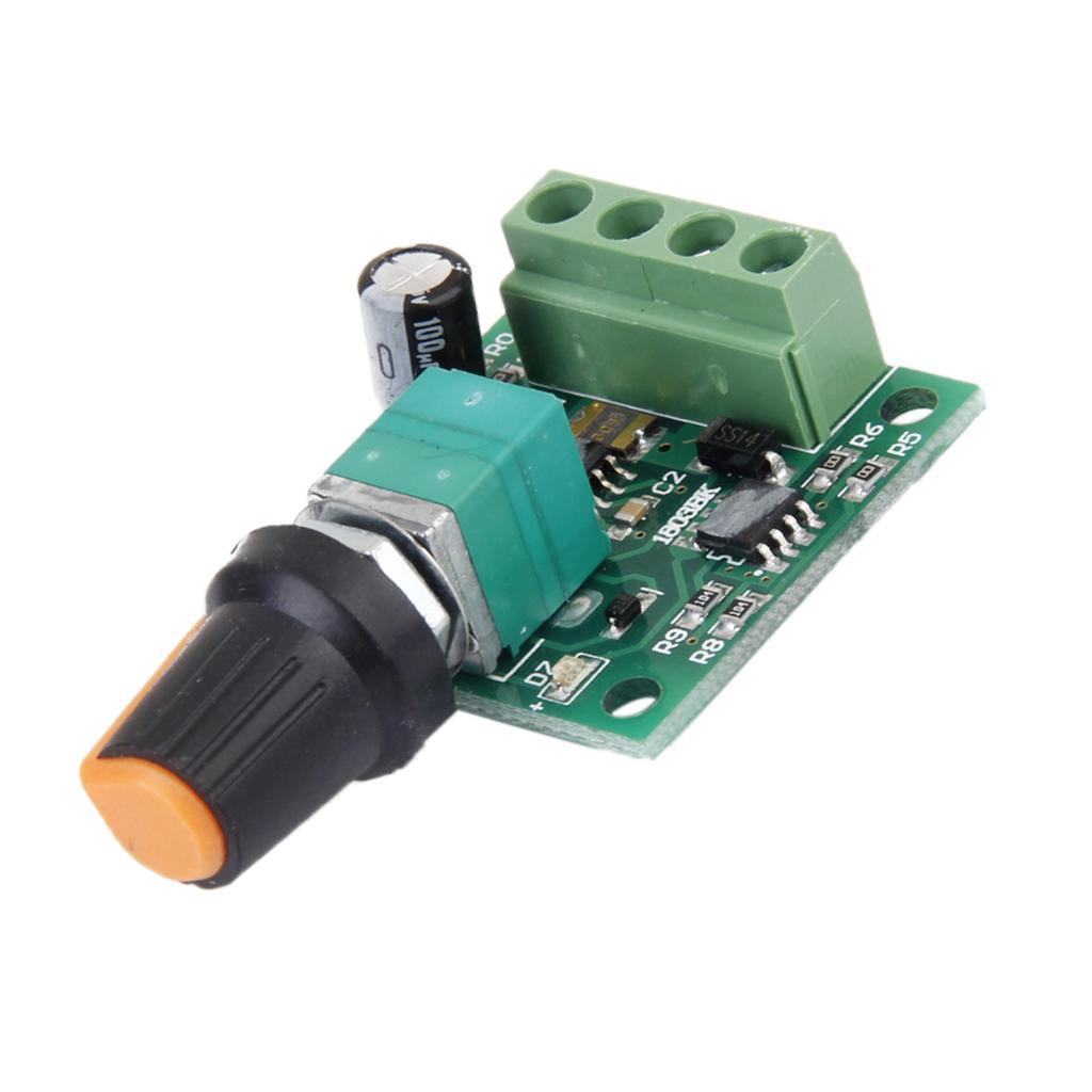 4pcs Volt DC 1.8V 3V 5V 6V 12V 2A Motor Speed Controller PWM Adjust Switch