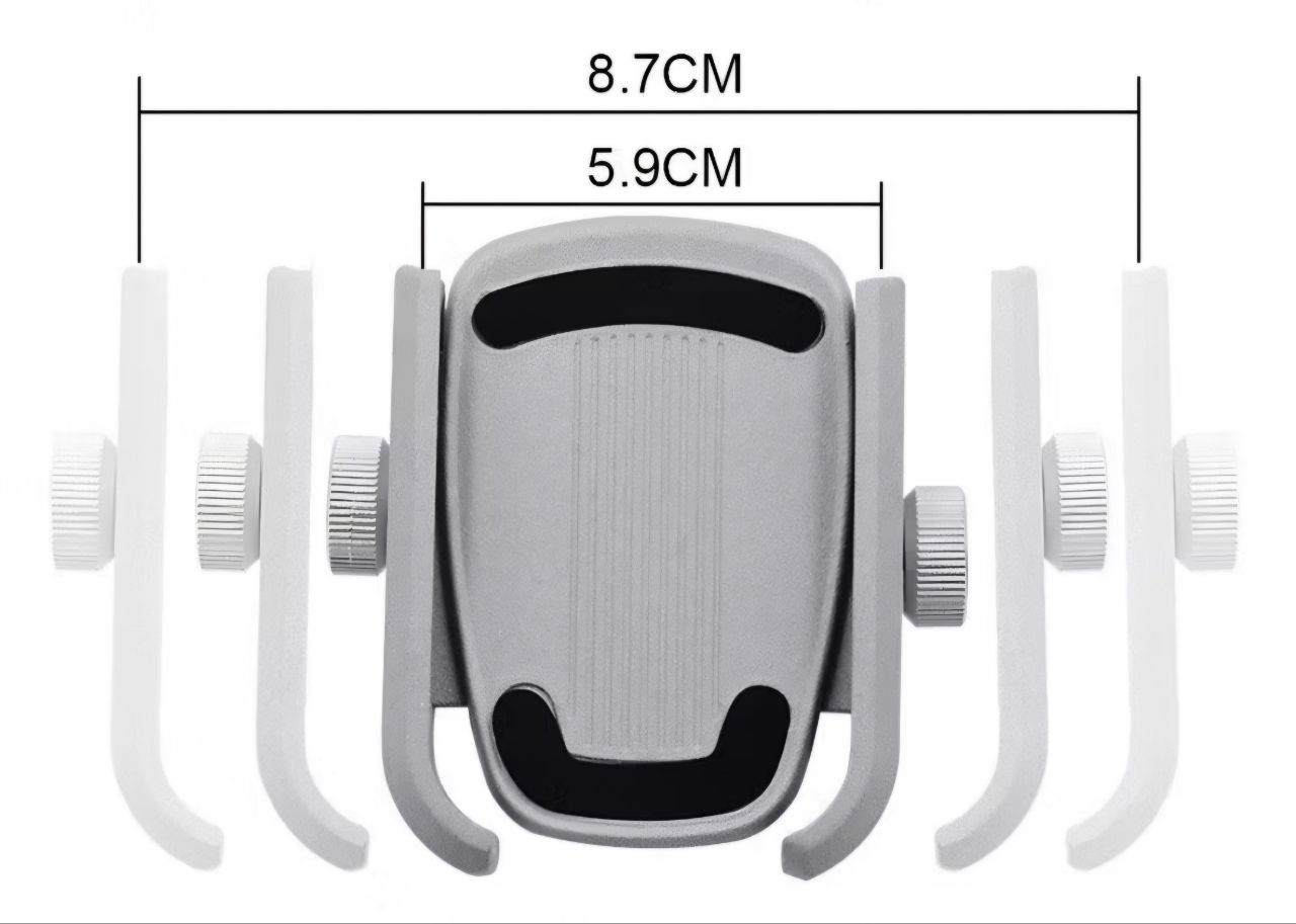 Giá đỡ điện thoại cho xe máy hợp kim nhôm gắn chân gương cả bên trái và bên phải chắc chắn xoay 360 độ chống giật trộm hàng chính hãng mailee