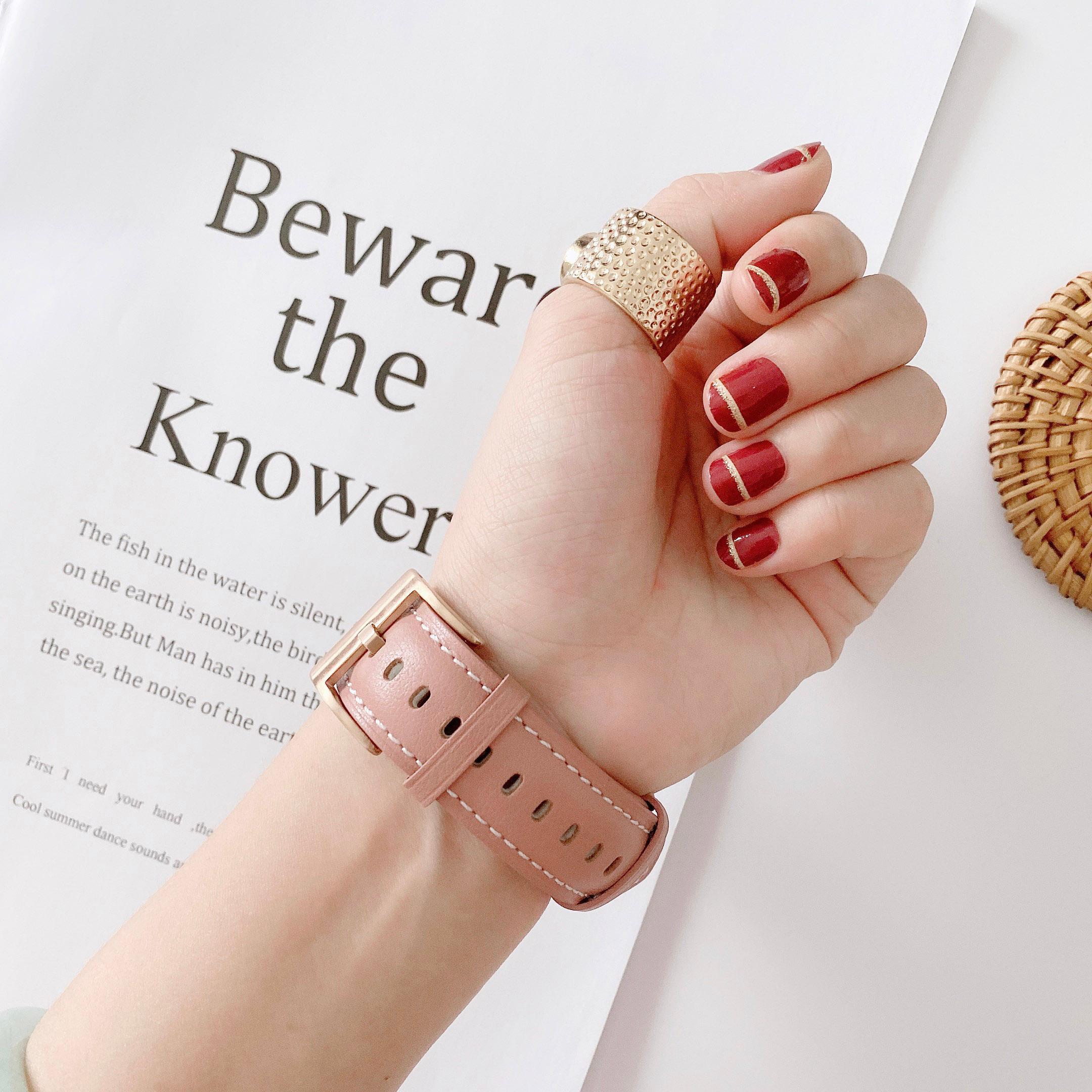 Dây Đeo Bằng Da Cho Đồng Hồ Thông Minh Garmin Vivoactive 3