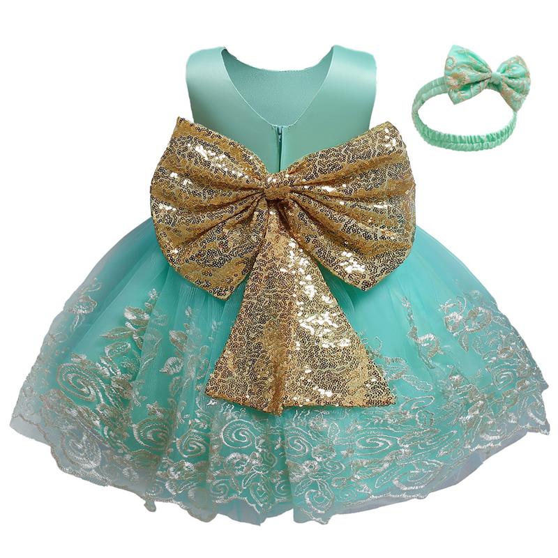 12M Bé Trẻ Em Áo Váy Cho Bé Gái Thêu Trẻ Sơ Sinh Bé Gái Sinh Nhật Đầm Bầu Christening Đầm Cho Bé Gái công Chúa