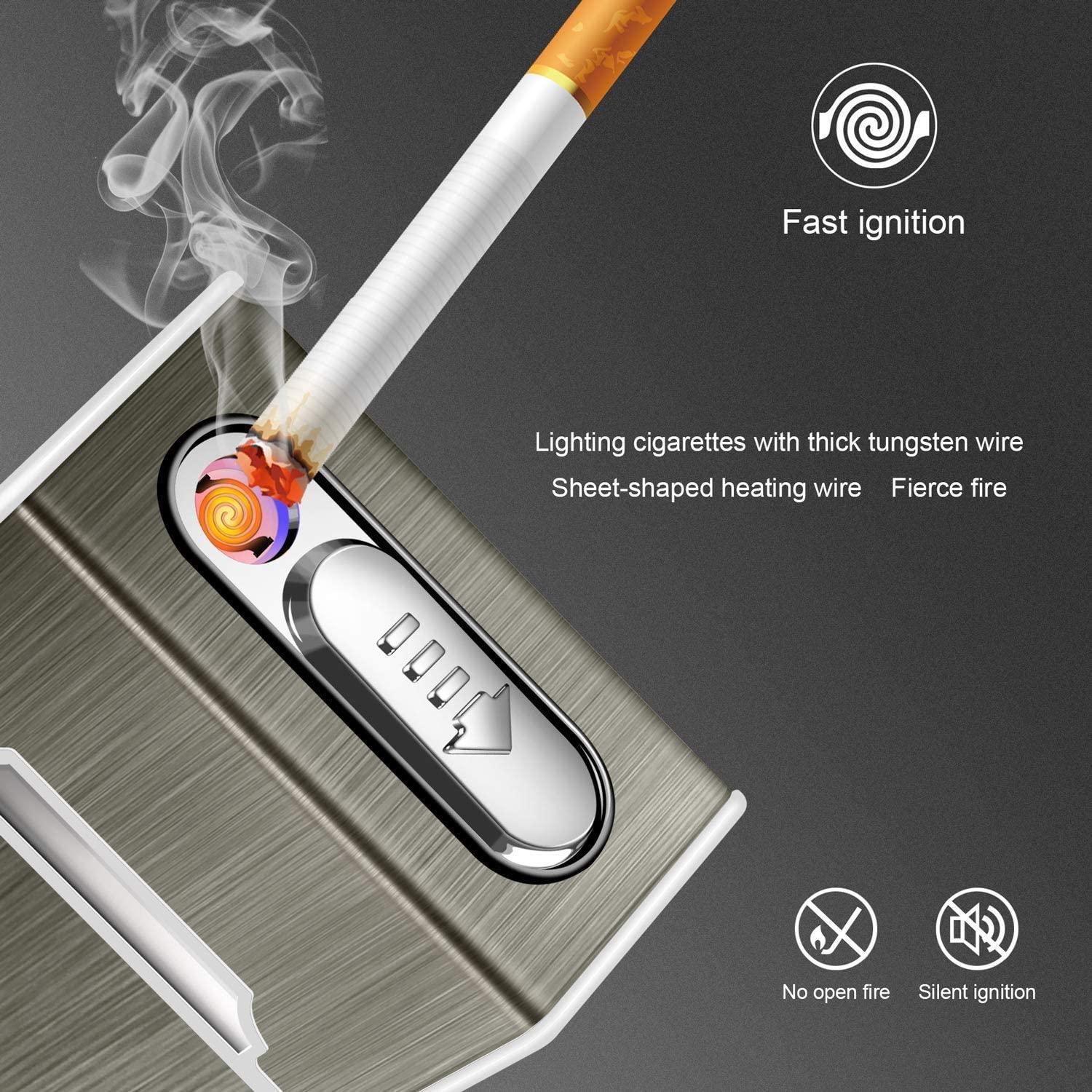 Hộp đựng  bỏ túi bằng nhôm kim loại Hộp đựng  , bật lửa điện tử