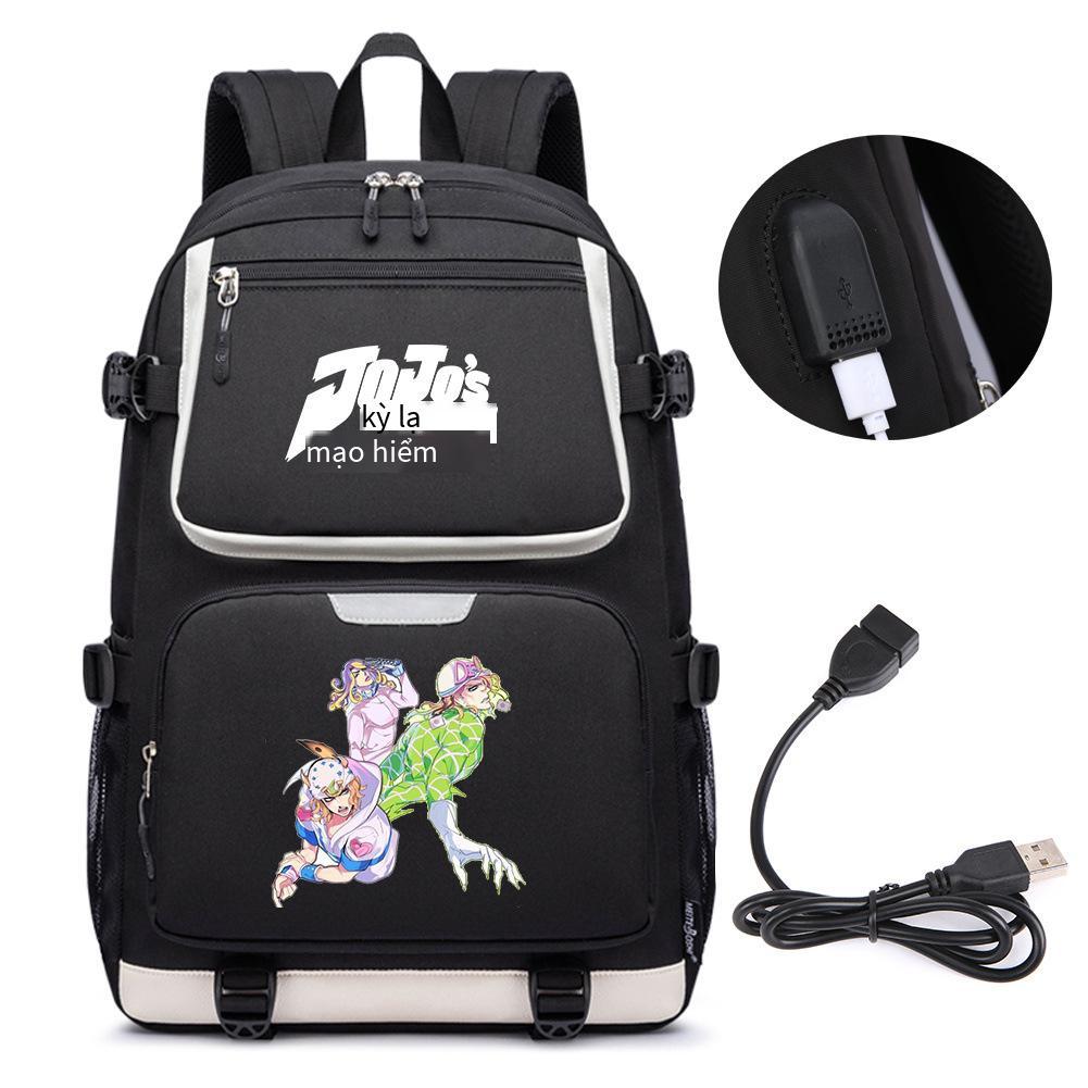 Đặc Biệt Anime Của Jojo Kỳ Dị Phiêu Lưu Ngoại Vi Học Sinh Thiếu Niên Học Ba Lô Nữ Cặp Đôi Túi Máy Tính Nam