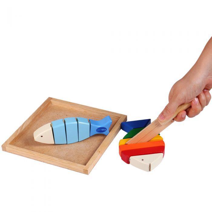 Bộ đồ chơi gỗ cắt 2 cá