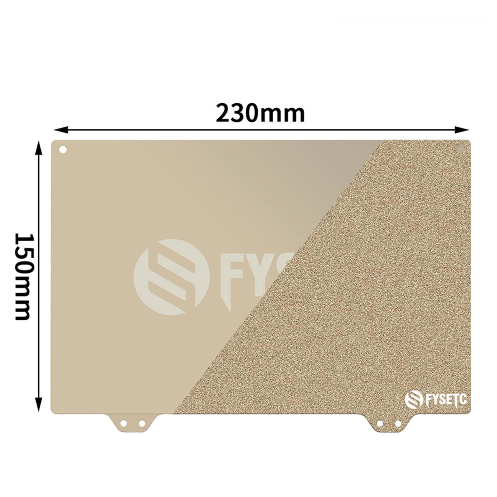 230x150mm Dual Side Pei Steel Sheet Plate Parts 3D Printing for  Pro