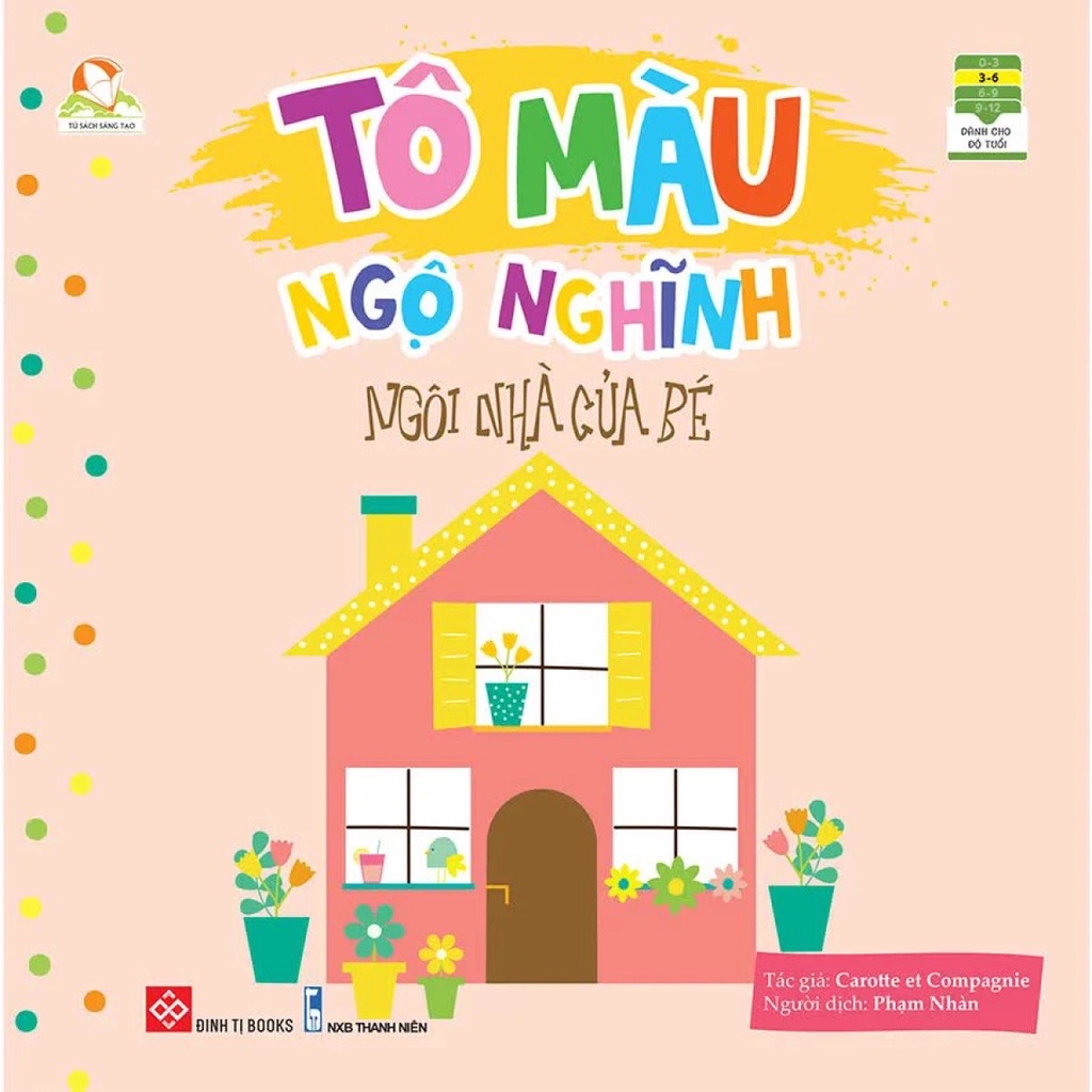 Sách Tô Màu Ngộ Nghĩnh – Đinh Tị Books (Nhiều chủ đề cho bé 3 - 6 tuổi)